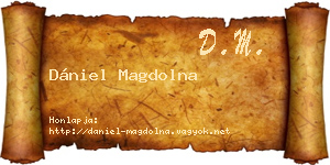 Dániel Magdolna névjegykártya