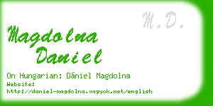 magdolna daniel business card